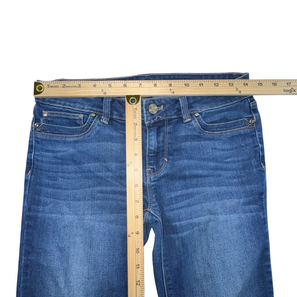 White House Black Market Slim Leg Denim Jeans Stretch Medium Wash Women's 2R - Picture 4 of 9